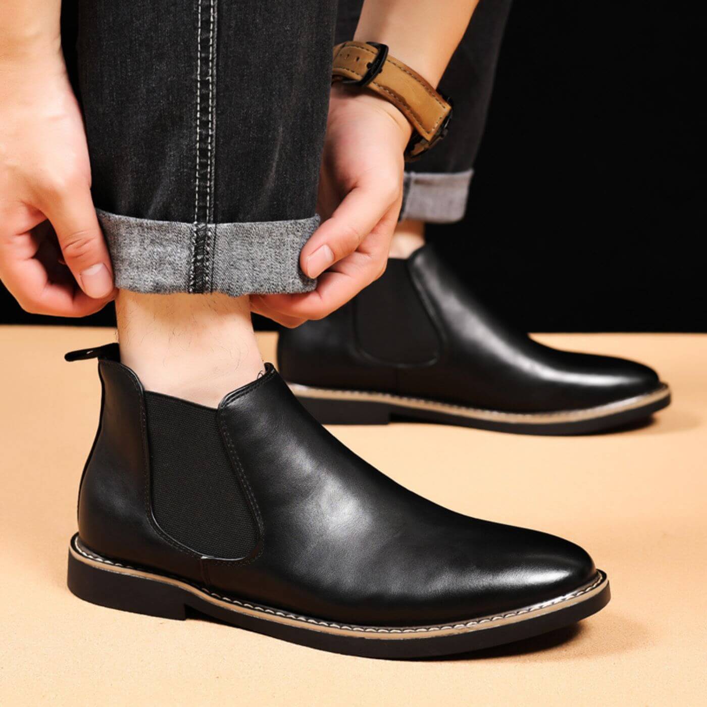 Boston™ - Classic Leather Chelsea Boots