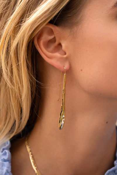 Wavy Dangler Earrings