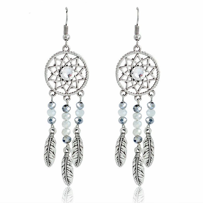 Dreamcatcher' Crystal Earrings