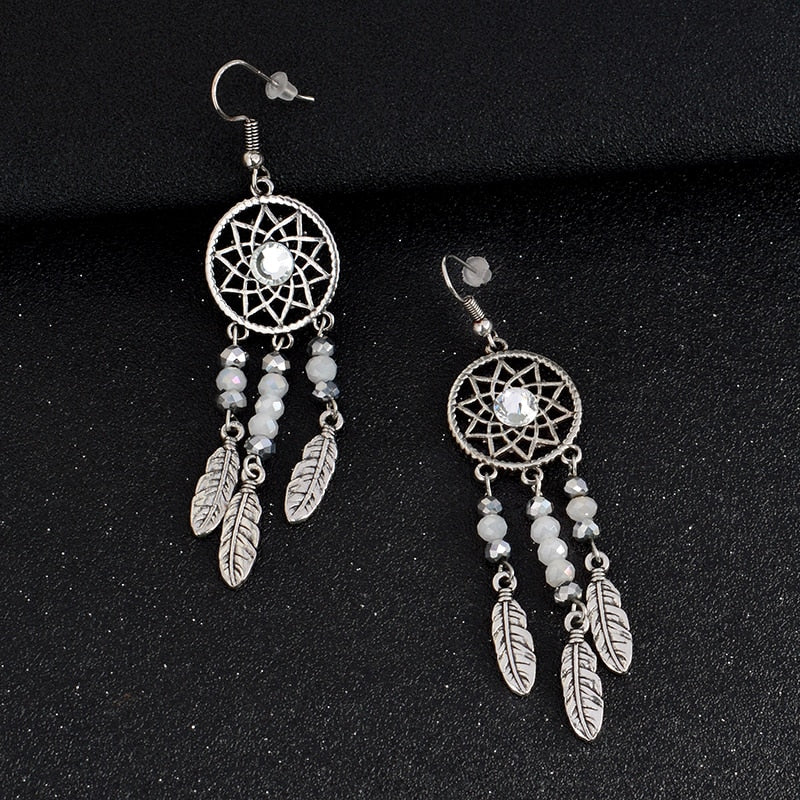 Dreamcatcher' Crystal Earrings