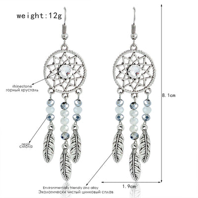 Dreamcatcher' Crystal Earrings