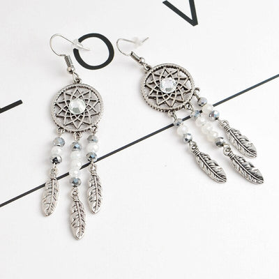 Dreamcatcher' Crystal Earrings