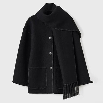 Leonie | Fringed Scarf Jacket