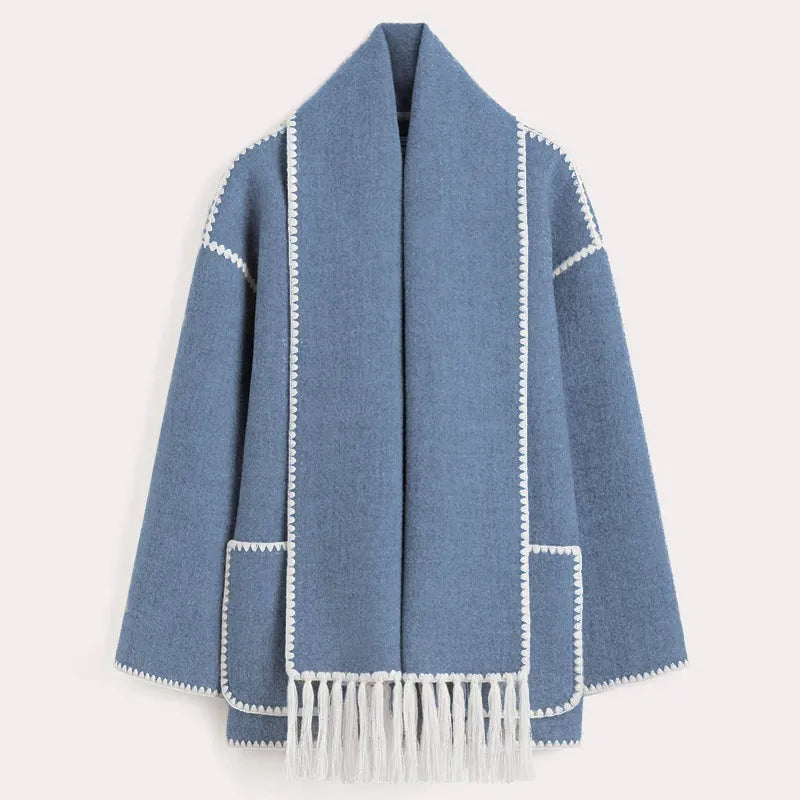 Leonie | Fringed Scarf Jacket