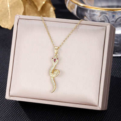 Snake' Charm Necklace