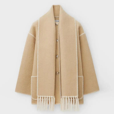 Leonie | Fringed Scarf Jacket