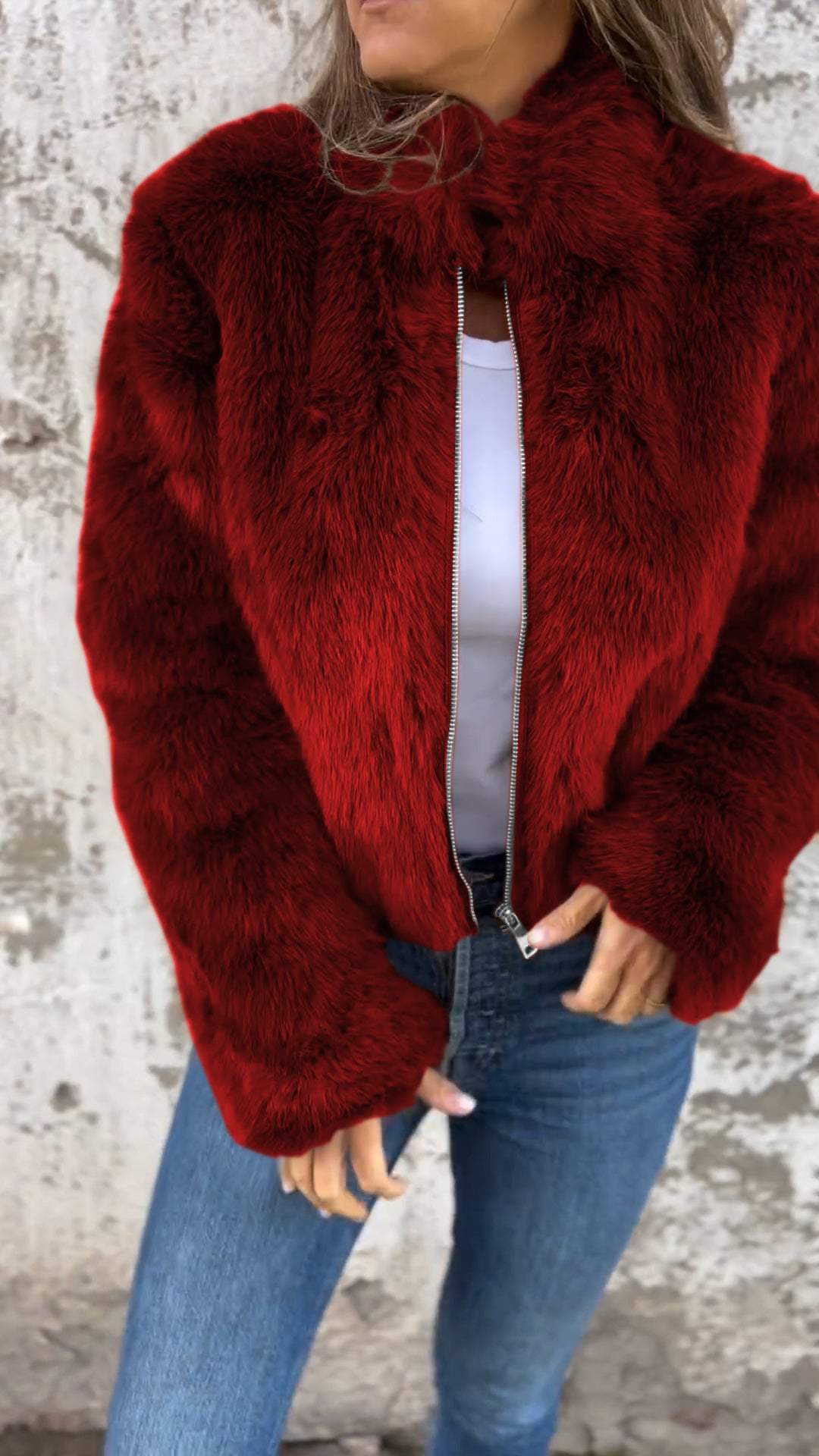 Sarah | Faux Fur Jacket