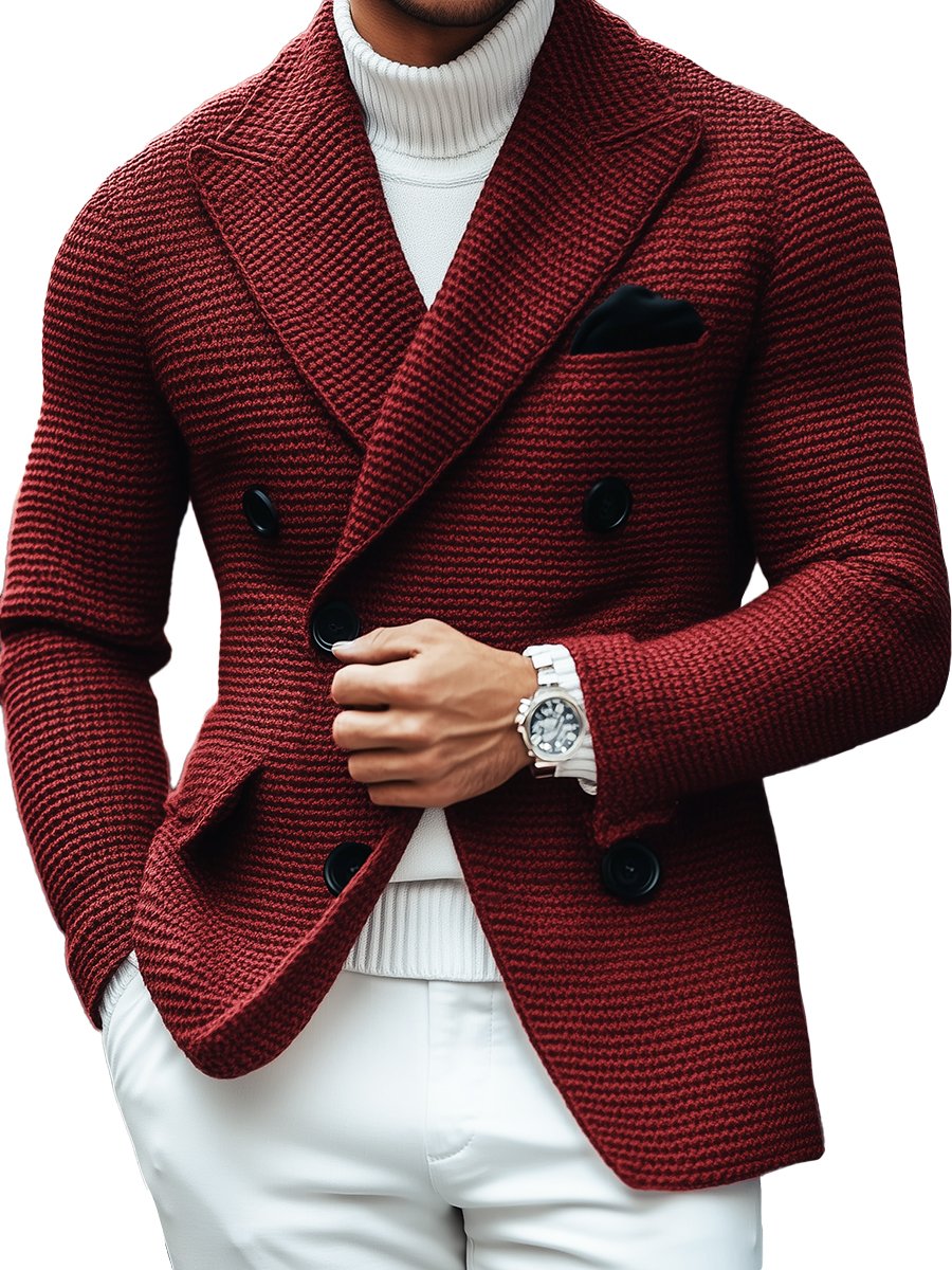 Frederick | Casual Double Breasted Knitted Blazer